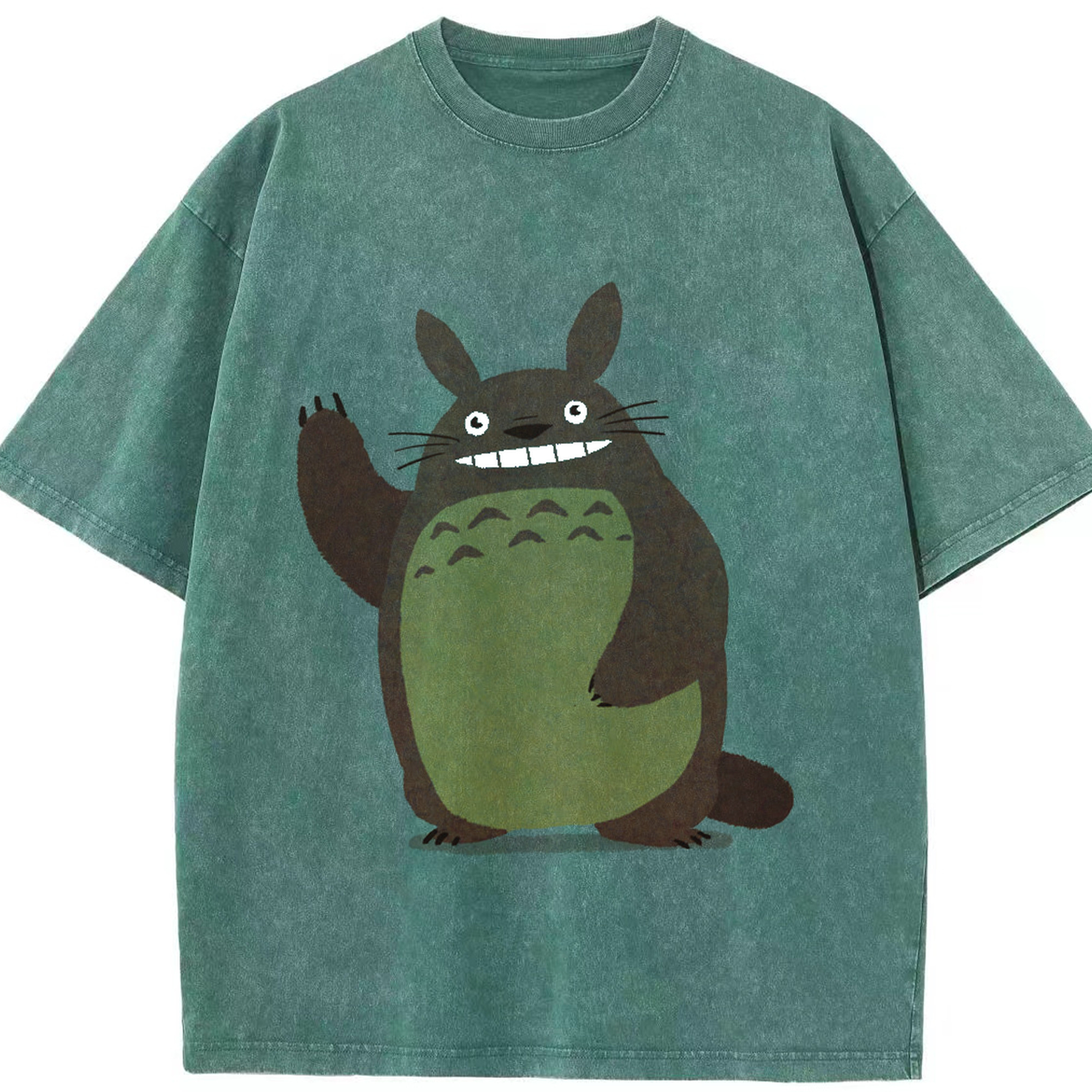 （画像用） となりのトトロ 草壁メイ 草壁サツキ My Neighbor Totoro Satsuki Kusakabe Mei Kusakabe 綿100% ヴィンテージ風 半袖Tシャツ（フロントプリント）
